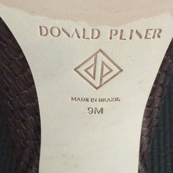 Donald J. Pliner "Ollie 51" Mules, dark brown, size 9, 3-inch heels - Picture 4 of 5